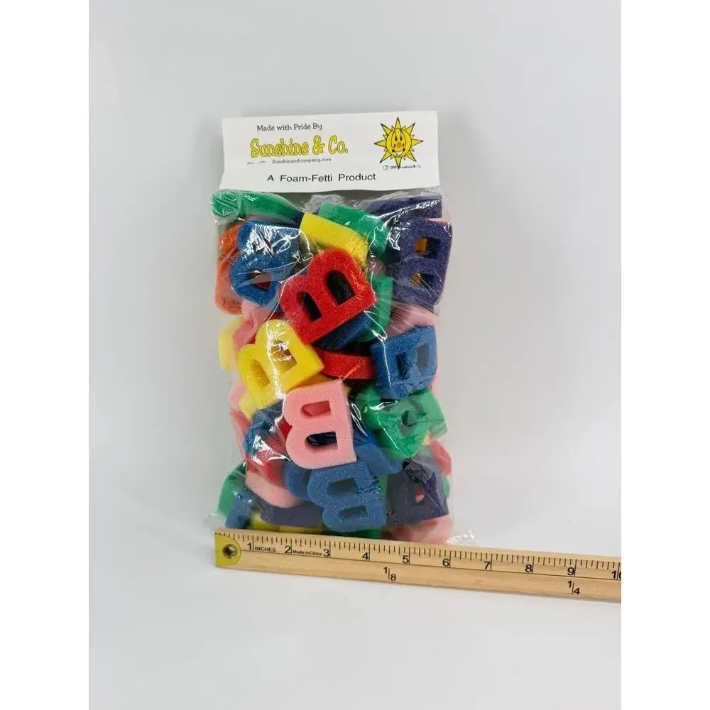Vintage 1998 Sunshine & Co Foam-Fetti Letter B Foam Craft Shapes Sealed